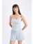 Regular Fit Yuvarlak Yaka Fitilli Kaşkorse Basic Düz Atlet D3326AX24SM 9