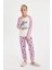 Kız Çocuk Pijama Takımı PowerPuff Girls Uzun Kollu Üst Uzun Alt D4158A824AU 7