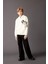 Erkek Çocuk Ekru Kapüşonlu Baskılı Sweatshirt D3097A824AU 11
