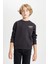 Erkek Çocuk Baskılı Bisiklet Yaka Baskılı Siyah Sweatshirt D3091A824AU 7