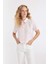 Crop Kısa Kollu Açık Pembe Gömlek D4170AX24SM 10