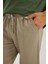 Jogger Kışlık Pantolon Basic Düz Beli Bağcıklı Cepli Düz Paça C6022AX24AU 12