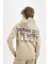 Erkek Çocuk Oversize Geniş Kalıp Sırt Baskılı Kapüşonlu Sweatshirt D3970A824WN 8