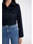 Crop Gömlek Yaka Düğmeli Cep Detaylı Blazer Ceket D4276AX24AU 11