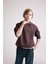 Erkek Çocuk Oversize Geniş Kalıp Baskılı Kapüşonlu Sweatshirt D3967A824WN 8