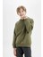 Erkek Çocuk Oversize Geniş Kalıp Sırt Baskılı Kapüşonlu Sweatshirt D3969A824WN 18