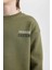 Erkek Çocuk Oversize Geniş Kalıp Bisiklet Yaka Sırt Baskılı Sweatshirt D3964A824WN 13