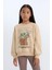 Kız Çocuk Star Wars-Mandalorian Relax Fit Bisiklet Yaka Sweatshirt D2822A824WN 10