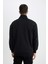 Comfort Regular Fit Rahat Kesim Dik Yaka Cepli Basic Düz Fermuarlı Sweatshirt D4971AX24AU 11
