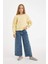 Kız Çocuk Relax Fit Bisiklet Yaka Baskılı Sweatshirt D2886A824WN 9