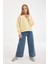 Kız Çocuk Relax Fit Bisiklet Yaka Baskılı Sweatshirt D2886A824WN 10
