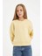 Kız Çocuk Relax Fit Bisiklet Yaka Baskılı Sweatshirt D2886A824WN 12