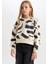 Kız Çocuk Desenli Bisiklet Yaka Sweatshirt D3018A824WN 9