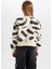 Kız Çocuk Desenli Bisiklet Yaka Sweatshirt D3018A824WN 12