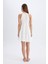 A Kesim Halter Yaka Brode Kolsuz Mini Elbise D4400AX24HS 12