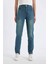 Comfort Mom Yüksek Bel Uzun Jean Yıkamalı Pantolon D4302AX24AU 12