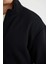 Comfort Regular Fit Rahat Kesim Dik Yaka Cepli Basic Düz Fermuarlı Sweatshirt D4971AX24AU 11