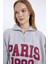 Coool Oversize Geniş Kalıp Yarım Fermuarlı Baskılı Kalın Sweatshirt D4762AX24AU 13