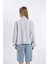 Coool Oversize Geniş Kalıp Yarım Fermuarlı Baskılı Kalın Sweatshirt D4762AX24AU 14