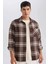 Regular Fit Kareli Oduncu Flanel Uzun Kollu Gömlek D4132AX24WN 8