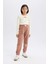 Kız Çocuk Standart Fit Beli Paçası Lastikli Basic Düz Jogger Eşofman Altı D3206A824WN 7