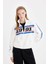 Coool Loose Fit Baskılı Fermuarlı Kalın Sweatshirt D4763AX24AU 9