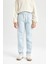 Kız Çocuk Standart Fit Beli Paçası Lastikli Basic Düz Jogger Eşofman Altı D3206A824WN 10