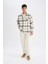 Regular Fit Kareli Oduncu Flanel Uzun Kollu Gömlek D4131AX24AU 8