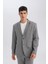 Modern Fit Astarlı Düğmeli Blazer Ceket C5990AX24AU 11
