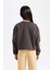 Kız Çocuk Bisiklet Yaka Baskılı Sweatshirt D2882A824WN 10