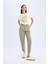 Paperbag Gabardin Kumaş Pantolon Yüksek Bel Cepli Basic Düz Standart Paça S2790AZ24WN 8
