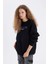 Oversize Geniş Kalıp Bisiklet Yaka Sırt Baskılı Kalın Sweatshirt D4939AX24AU 18
