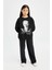 Kız Çocuk 29 Ekim Cumhuriyet Bayramı Oversize Geniş Kalıp Bisiklet Yaka Atatürk Baskılı Sweatshirt D4187A824WN 7