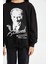 Kız Çocuk Oversize Geniş Kalıp Bisiklet Yaka Atatürk Baskılı Sweatshirt D4187A824WN 9