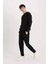 Slim Fit Dar Kesim Fermuar Cepli Pike Eşofman Altı D5258AX25SP 11