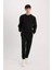 Slim Fit Dar Kesim Fermuar Cepli Pike Eşofman Altı D5258AX25SP 12