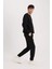 Slim Fit Dar Kesim Fermuar Cepli Pike Eşofman Altı D5258AX25SP 13
