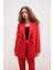 Oversize Geniş Kalıp Ceket Yaka Düğmeli Basic Düz Blazer Ceket C2457AX24AU 13