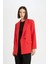 Oversize Geniş Kalıp Ceket Yaka Düğmeli Basic Düz Blazer Ceket C2457AX24AU 17