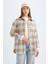Relax Fit Gömlek Yaka Kareli Flanel Uzun Kollu Gömlek Tunik D4774AX24AU 8