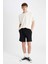 Relax Fit Cepli Basic Düz Şort D5104AX24SM 9