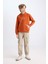 Erkek Çocuk Kapüşonlu Sırt Baskılı Nakışlı Sweatshirt D3056A824WN 10
