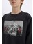 Erkek Çocuk Bisiklet Yaka Baskılı Sweatshirt D3038A824WN 11