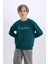 Erkek Çocuk Bisiklet Yaka Baskılı Sweatshirt D3036A824WN 13