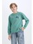 Erkek Çocuk Bisiklet Yaka Baskılı Sweatshirt D3027A824WN 12