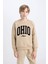 Erkek Çocuk Bisiklet Yaka Baskılı Sweatshirt D3034A824WN 7