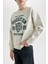 Erkek Çocuk Bisiklet Yaka Baskılı Sweatshirt D3030A824WN 9