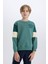 Erkek Çocuk Bisiklet Yaka Baskılı Sweatshirt D3059A824WN 8
