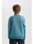Erkek Çocuk Baskılı Bisiklet Yaka Sweatshirt 10