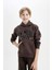 Erkek Çocuk Baskılı Kapüşonlu Kanguru Cepli Sweatshirt D3055A824WN 9